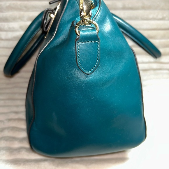 Henri Bendel Deep Teal Satchel - Picture 3 of 13